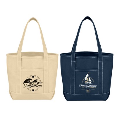 Small 24 Oz. Cotton Canvas Yacht Tote - 12" x 14.5"